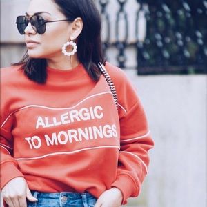 Bershka “allergic to mornings” sweater